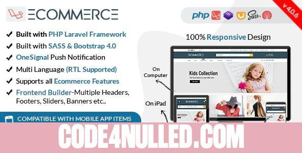 Laravel Ecommerce v4.0.18 - Universal Ecommerce/Store Full Website with Themes and Advanced CMS/Admin Panel