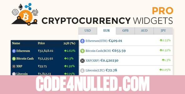 Cryptocurrency Widgets Pro v2.3.2 - WordPress Crypto Plugin