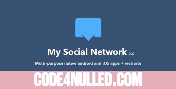 My Social Network v5.2 (App and Website) - nulled