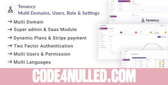 Tenancy v1.0.3 - Domains, Database, Users, Role, Permissions & Settings