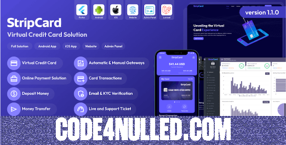 StripCard v1.1.0 - Virtual Credit Card Solution