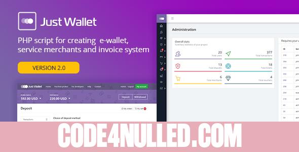 Just Wallet v2.0.4 - Online Payment Gateway