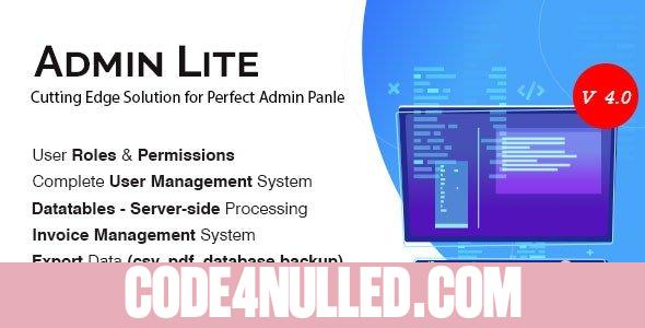 Admin Lite v4.0 - PHP Admin Panel + User Management