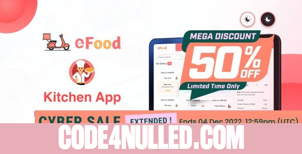eFood - Kitchen/Chef App v1.0