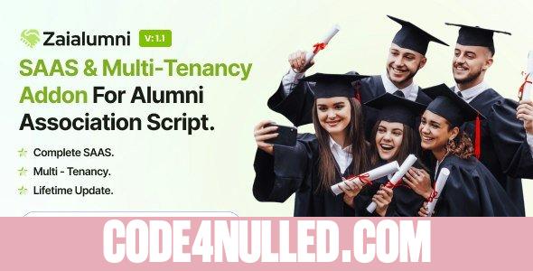 Zaialumni v1.1 - Alumni Association SAAS With Multi-Tenancy Addon