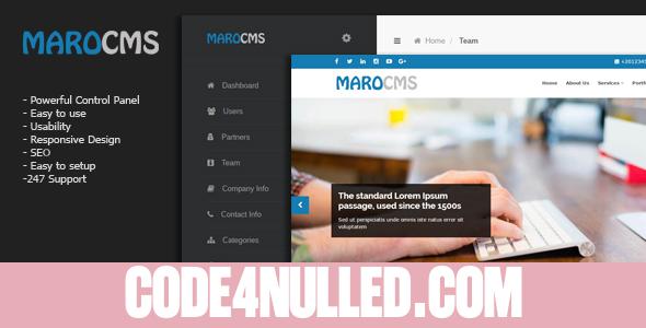 MaroCMS v2.0 - Business CMS