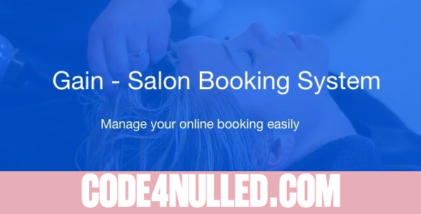 Gain v1.4 - Salon Booking System - nulled