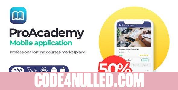 Proacademy mobile app v2.0 - Education & LMS Marketplace (Android + iOS)
