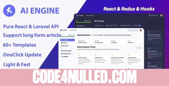 AI Engine v1.1.6 – AI Copywriter & Content Writer (SAAS)