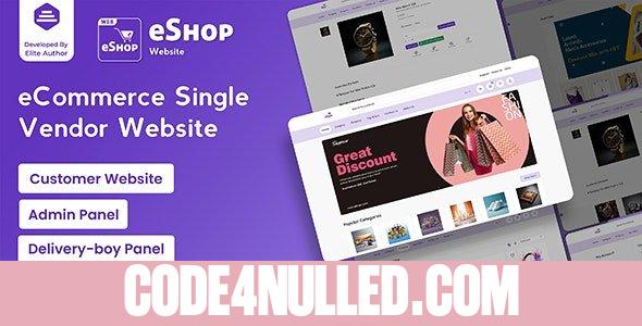 eShop Web v4.4.0 - eCommerce Single Vendor Website - nulled