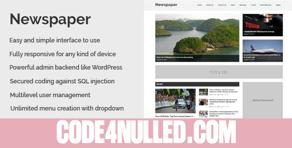 Newspaper v1.2 - Responsive Newspaper CMS Script