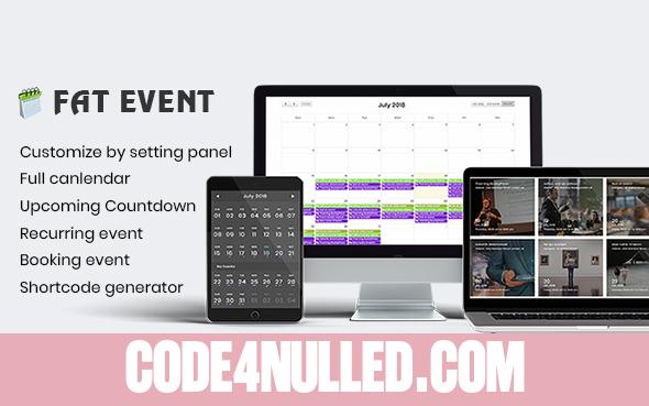 FAT Event v1.3.5 - WordPress Event and Calendar Booking