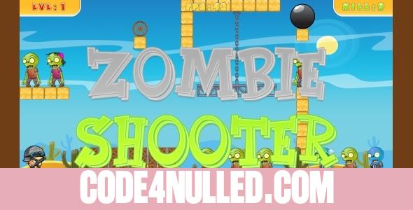 Zombie Shooter - HTML5 Game + Mobile (Capx)