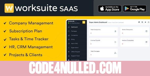 Worksuite Saas v5.3.0 - Project Management System - nulled