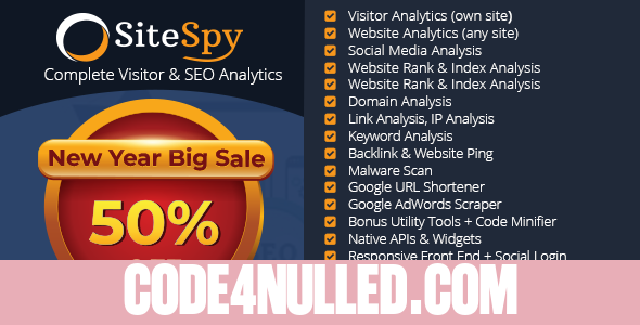 SiteSpy v5.0.1 - The Most Complete Visitor Analytics & SEO Tools