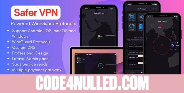 Safer VPN v2.0.4 - Cross-Platform WireGuard Flutter