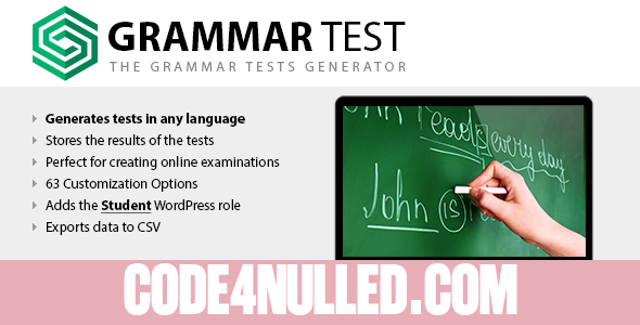 Grammar Test v1.16 - Premium Plugin