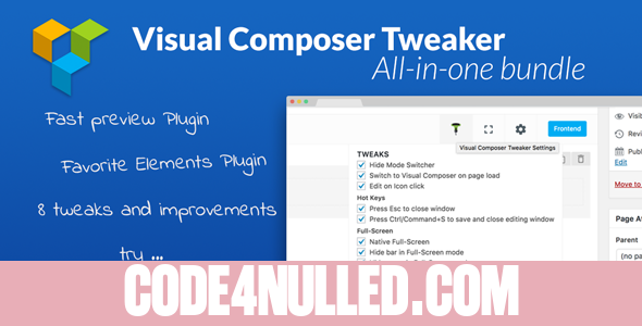 VC Tweaker v1.4.0 - Visual Composer Productivity Add-on