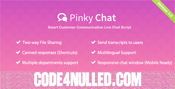 Pinky Chat v1.8 - Live Chat Support Script