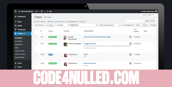 Catchers Helpdesk and Ticket System v2.6.6