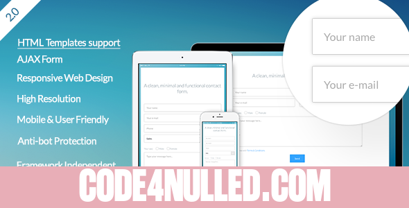 Vanilla Form - Modern & Responsive Contact Form