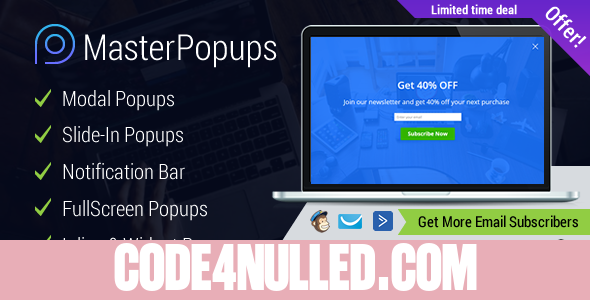 Master Popups v3.6.0 - Popup Plugin for Lead Generation