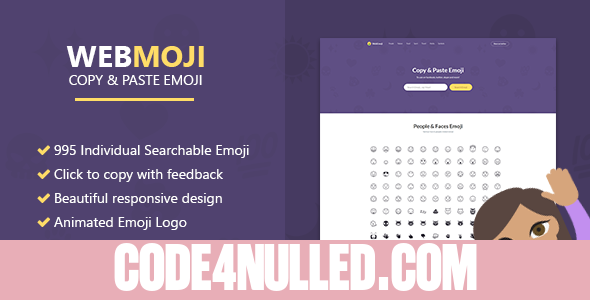 WebMoji - Searchable, Copy & Paste Emoji Directory