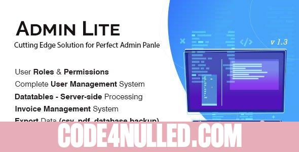 Admin Lite v1.5 - PHP Admin Panel + User Management