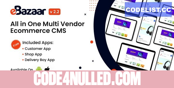 eBazaar v2.2 - All In One Multi Vendor Ecommerce CMS - nulled