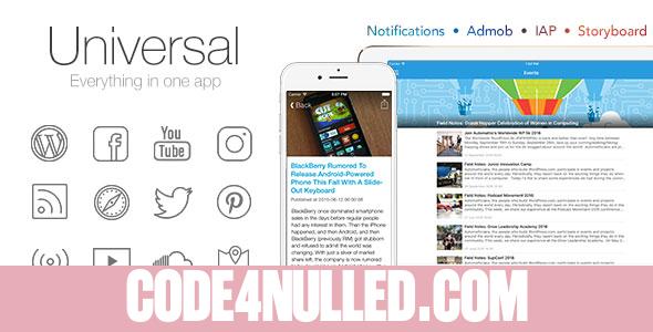 Universal for IOS v3.0.1 - Full Multi-Purpose IOS app