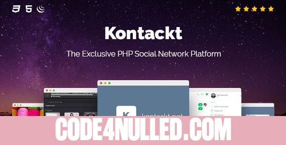 Kontackt v1.19 - The Exclusive PHP Social Network Platform - nulled