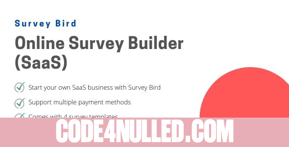 Survey Bird v1.3 - Online Survey Builder (SaaS)