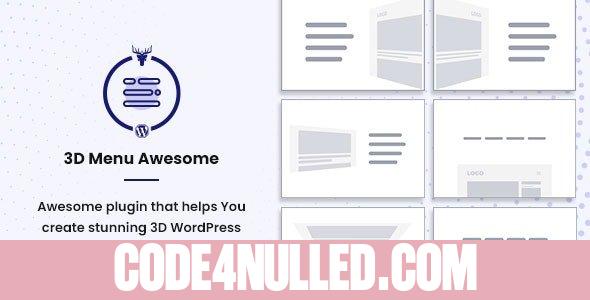 Stunning 3D Off Canvas Menu WordPress Plugin v1.0.2 - 3D Menu Awesome
