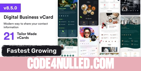 VCard SaaS v8.5.0 - Digital Business Card Builder SaaS - Laravel VCard Saas - NFC Card