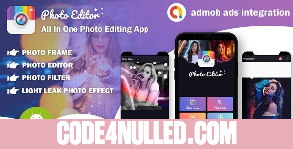 Photo Editor v1.0 - All In One Photo Editing App With Admob Ads