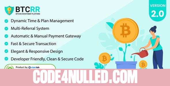 btcRR v2.0 - Bitcoin Investment Platform - nulled