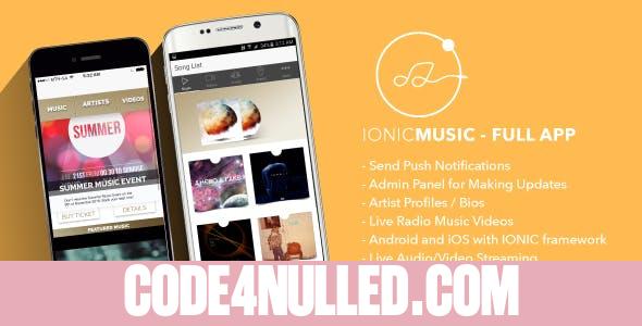 Ionic Music - Full Application