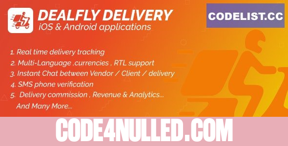 Delivery For Dealfly v2.1 – Order Tracking Real-Time – iOS & Android