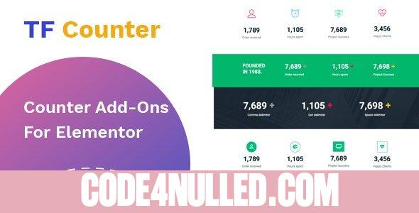 TfCounter v1.0.1 - Counter widget For Elementor