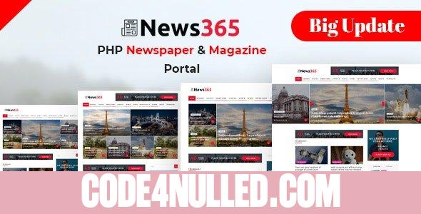 News365 v6 - PHP Newspaper Script Magazine Blog with Video Newspaper