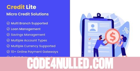 Credit Lite v1.5.5 - Multi Branch Loan & Savings Management System