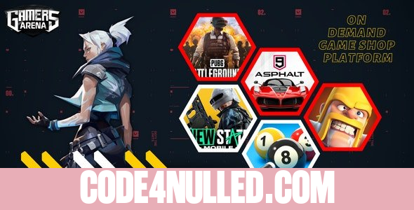 Gamers Arena v2.0 - Digital Online Game Store, Game Top Up , Voucher & Gamer ID Selling Tools