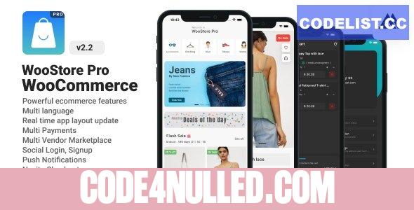 WooStore Pro WooCommerce v2.2.0 - Full Flutter E-commerce ( Multi vendor ) App