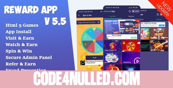 Reward App Lucky Spin + Start App ads + Adcolony v5.5
