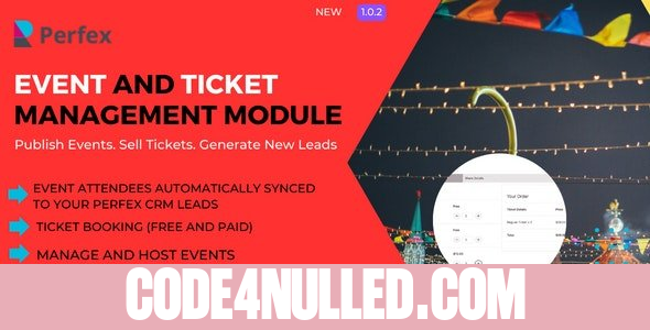Event Management and Ticket Booking Module for Perfex v1.0.2