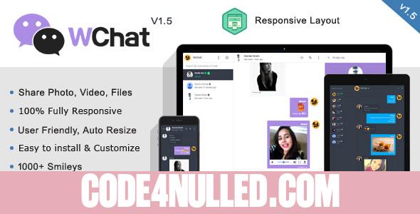 Wchat v1.6 - Fully Responsive PHP AJAX Chat Script - nulled
