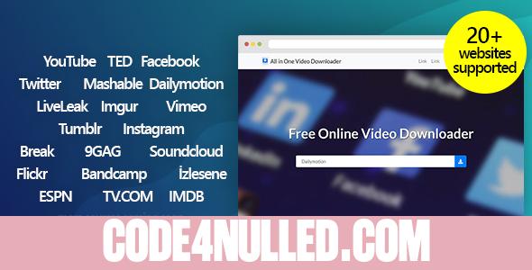 All in One Video Downloader v3.2 - Youtube and more - nulled