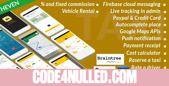 Taxi Cab v4.8 - On Demand Taxi | Complete solution
