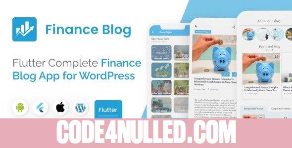 Mighty Finance v1.0 - Flutter 3.0 blog app for Finance with WordPress backend