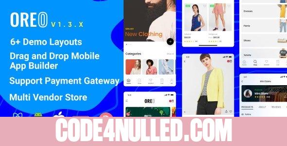 Oreo Fashion v1.4.3 - Full React Native App for Woocommerce